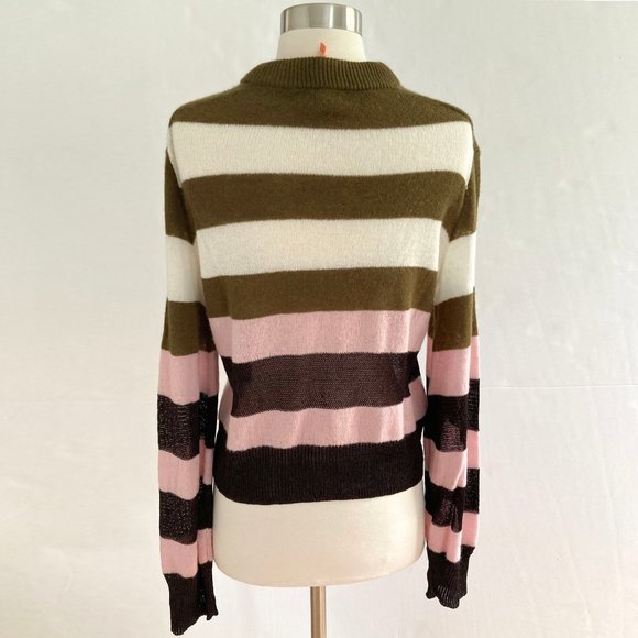 RAG & BONE Annika Cashmere-blend Sweater, Stripe, S - Picture 9 of 11